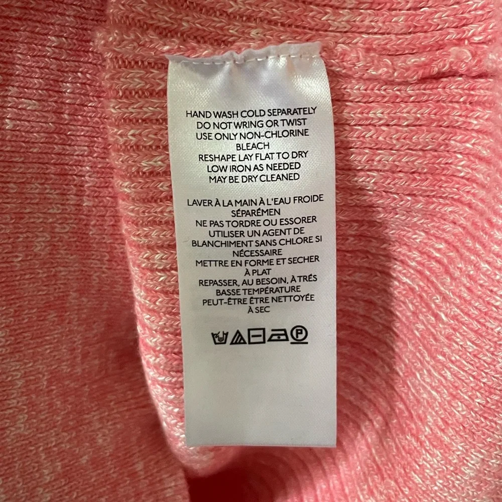 By Anthropologie Lace-Sleeve Sweater Pink S - Picture 11 of 11